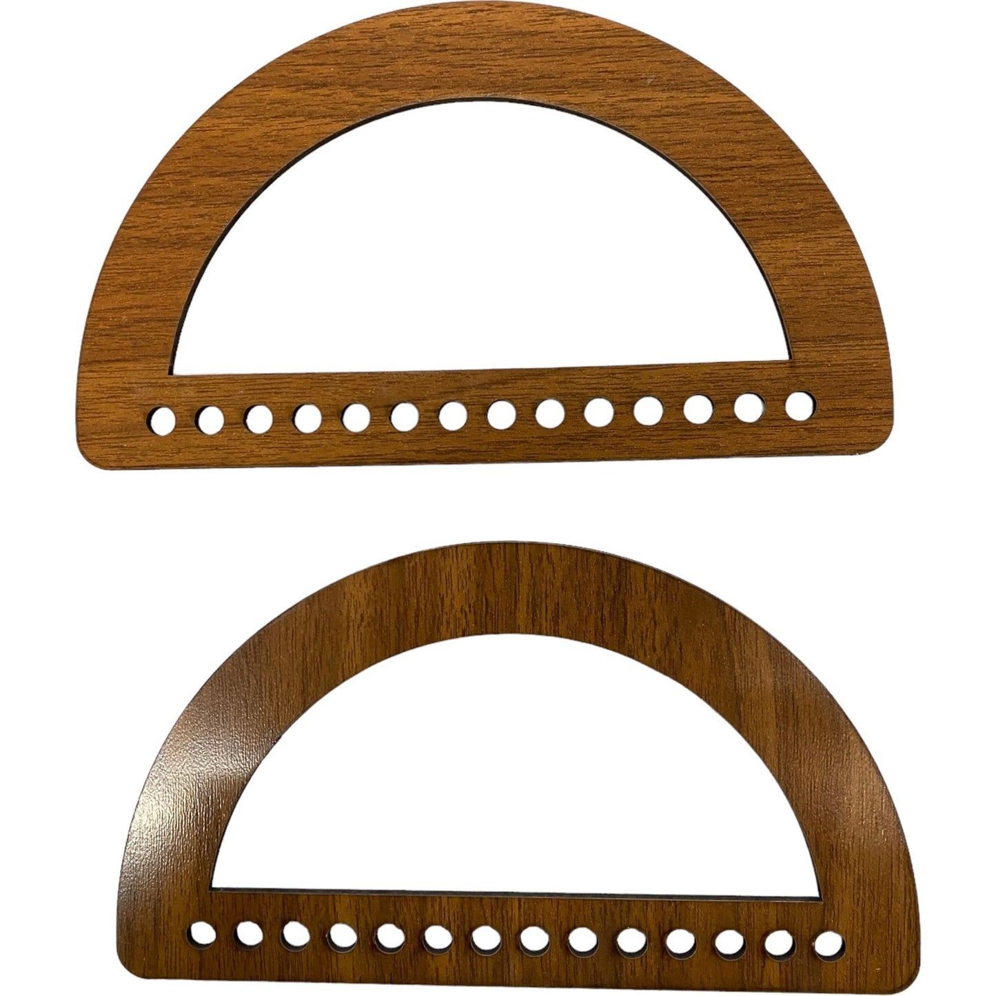 Ahşap D Model Çanta Sapı - (20 cm X 11 cm) (Çift Olarak Satılır)