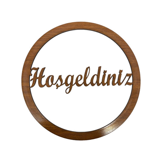 Ahşap Hoşgeldiniz Kasnağı