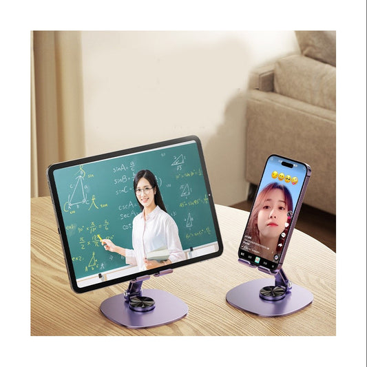 360° Ayarlanabilir Katlanır Taşınır Masaüstü Metal Telefon Tutucu BA162