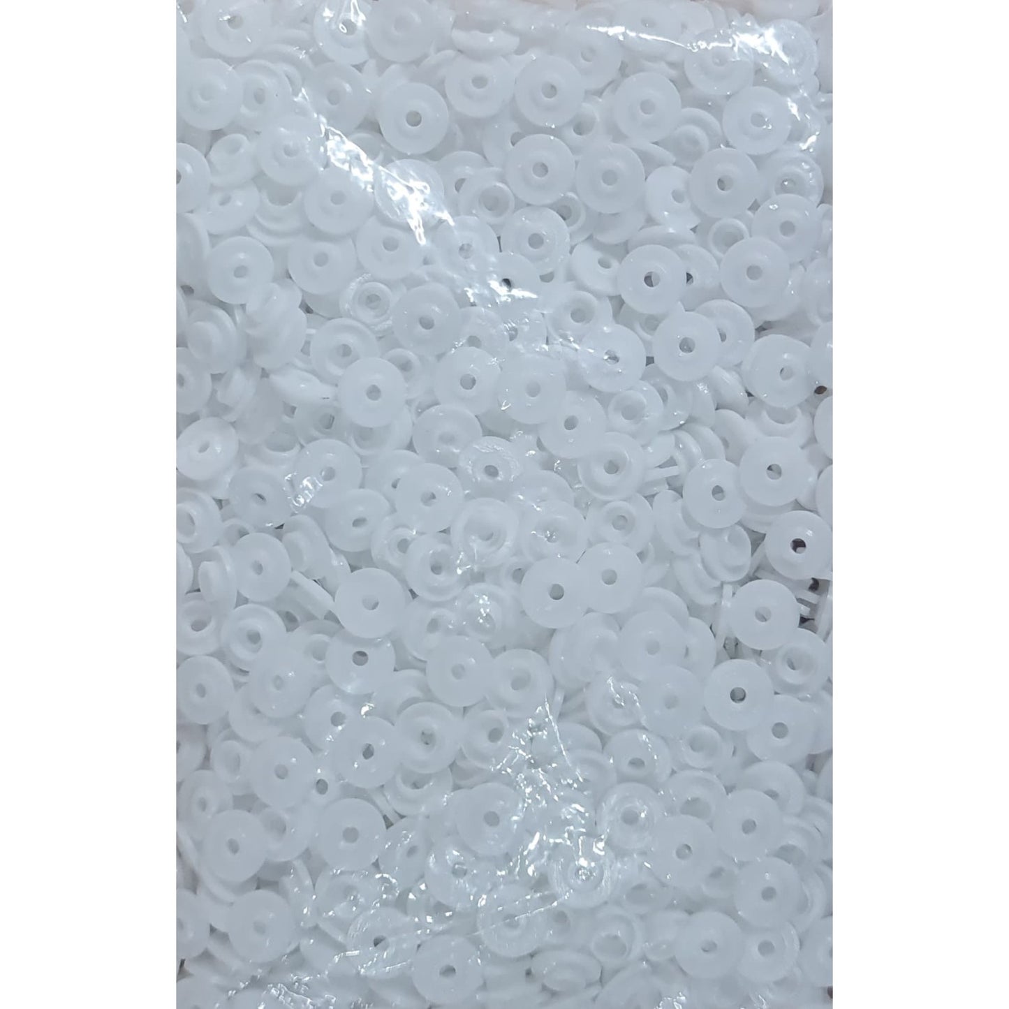 T8 Plastik Beyaz Çıtçıt (250 / 500 / 1000 adet) (14,5mm Plastik Çıtçıt)