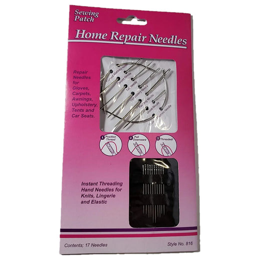 48 Parça Dikiş Yardımcı Seti, 14 Numara Makine iğnesi , El İğneleri, İlik Sökücü, Makine ve El iğneleri için İplik Geçirici