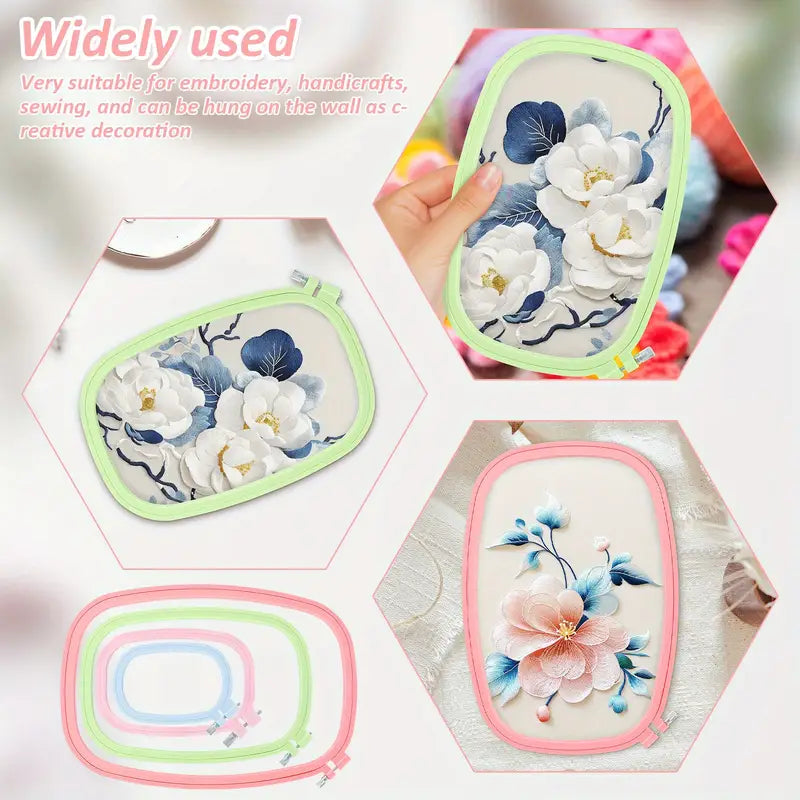 Dikdörtgen Plastik Renkli Kasnak - 5 Değişik Boy