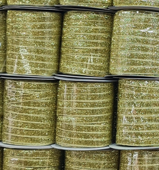 1cm Simli Kadife Kurdele (45 metre top)