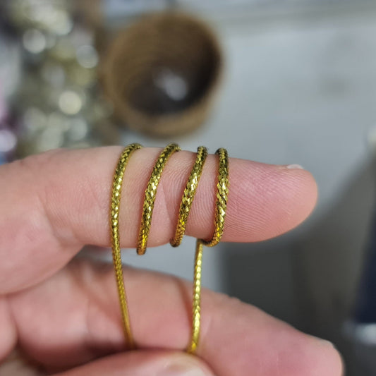 Dekoratif simli monofil ip / 450 metre ( Altın - Gümüş )