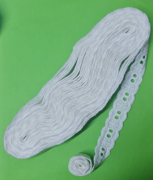 Kırık Beyaz Renk Ara fisto (24mm Eninde)