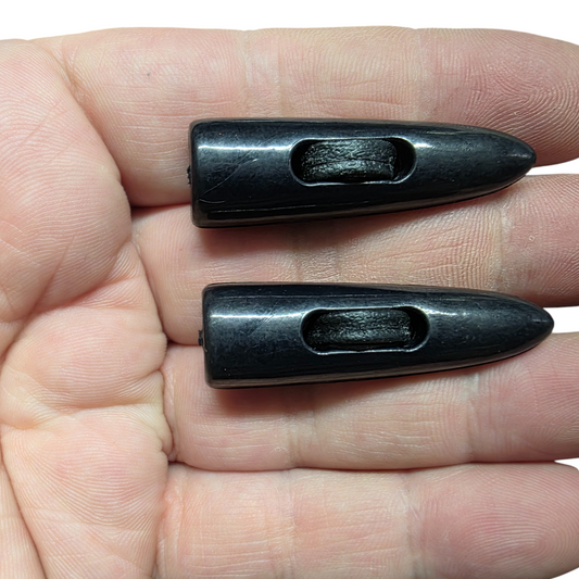 DERİ BİRİTLİ ÇOBAN DÜĞME SETİ (Siyah) - Yelek Düğme Seti ( Çoban Derili )