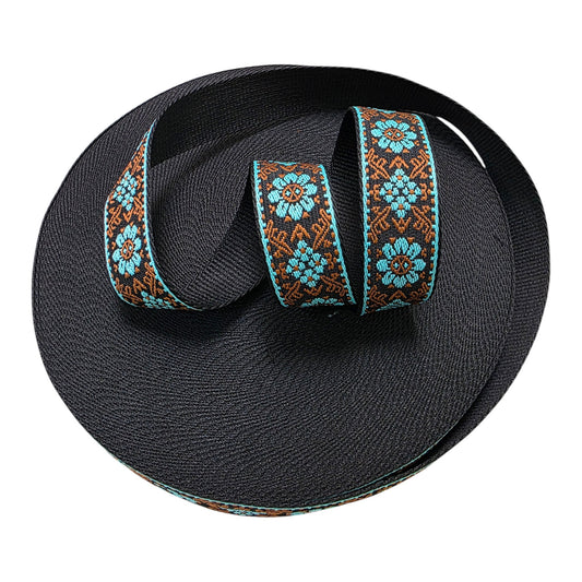 Dokuma Renkli Çanta Kolonu, 38mm Eninde Çanta Kolonu, Dokuma Şerit (BA250)