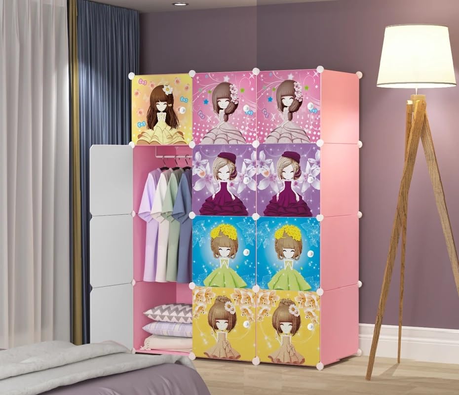 12 Raflı Çocuk Odası Dolabı - Kendin Yap - 12 Kapaklı, 12 Raflı Organizer Dolap. 35cmX35cm Ebatlarında