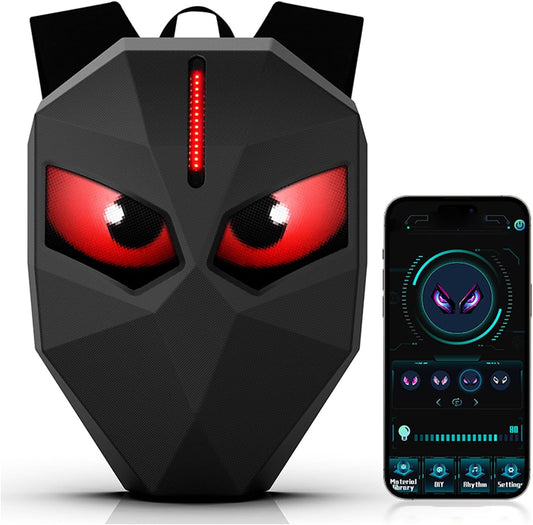 Siyah Led Gözlü Sırt Çantası, Kask Çantası