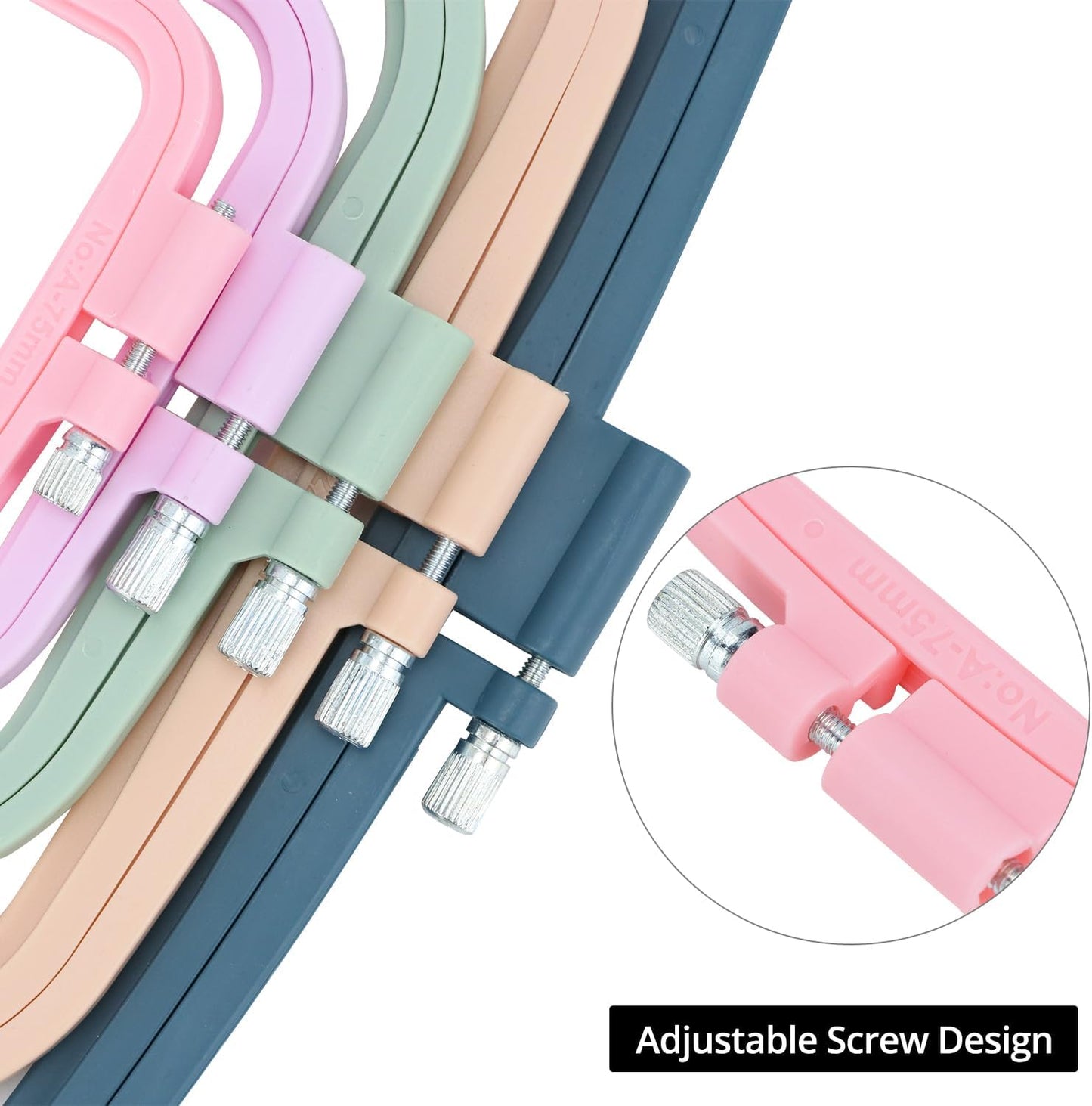 Renkli Kare Kasnak - 5 Değişik Boy, Tek veya Set Olarak