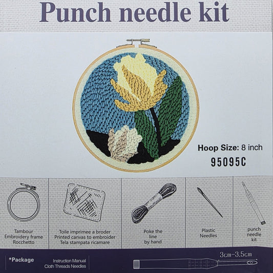 Sarı Lale, 20cm Kasnaklı Panç Seti - 95095