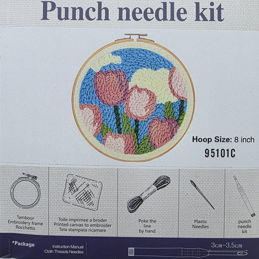 Laleler, 20cm Kasnaklı Panç Seti - 95101