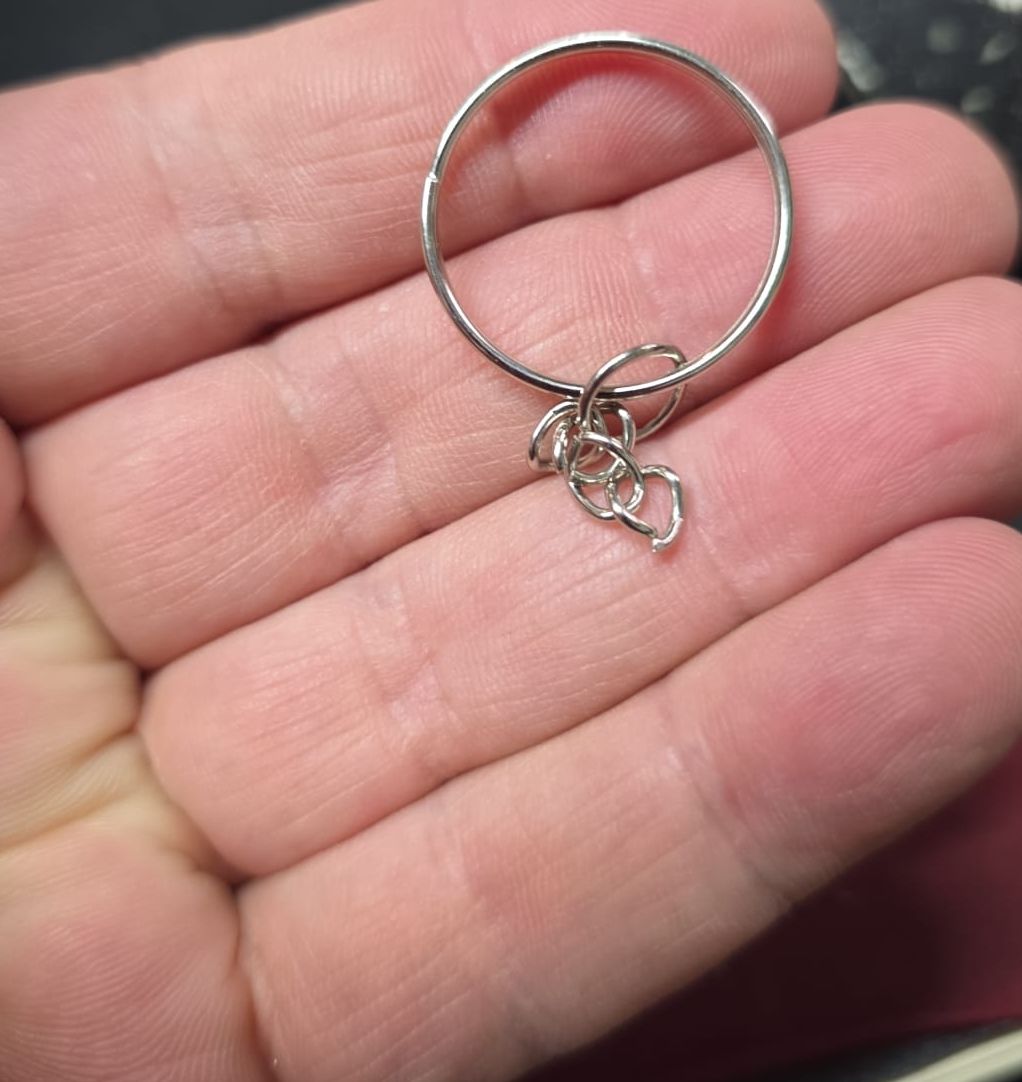 Zincirli Anahtarlık Halka 2,4cm (24mm)