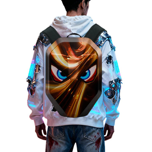 Renkli Led Gözlü Sırt Çantası, Kask Çantası