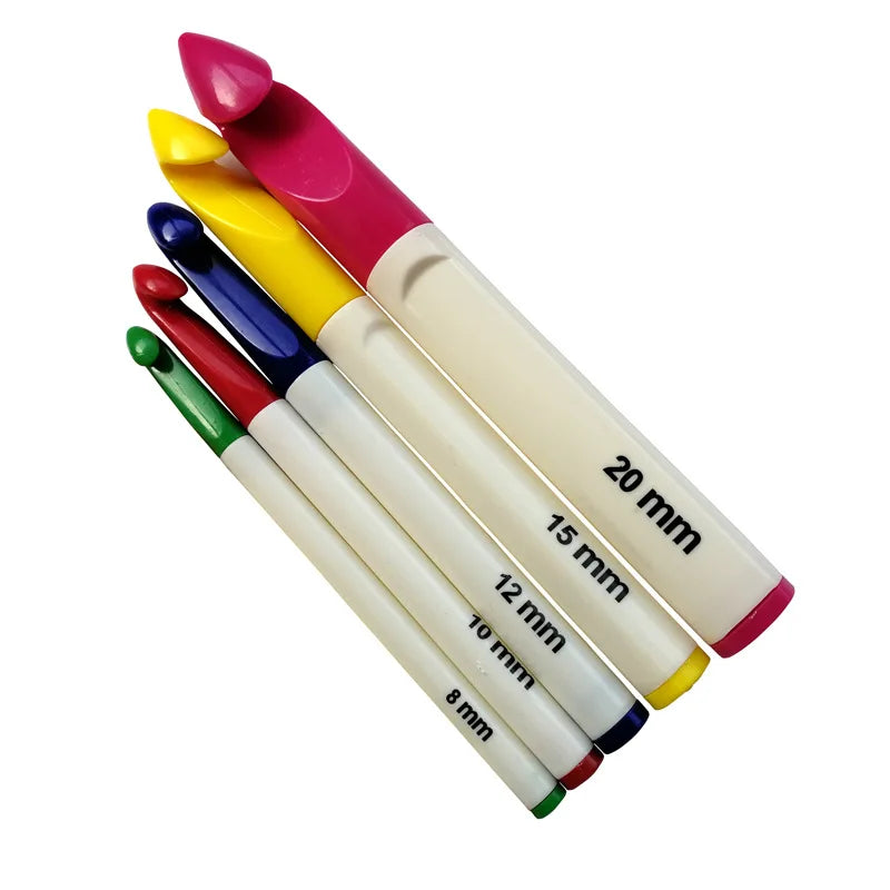 6 adet Plastik Tığ: 7.0mm, 8.0mm,10.0mm,12mm,15mm,20mm