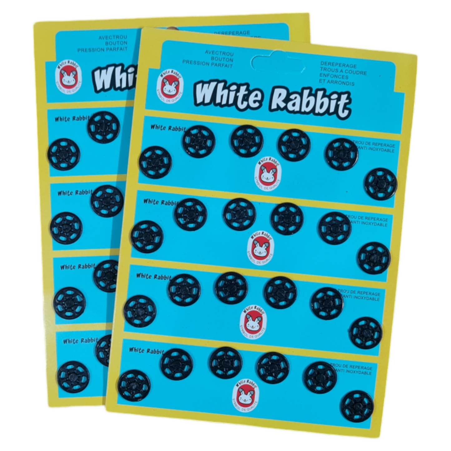 Dikmeli Plastik Çıtçıt 15mm - 24 / 48 adet Dikmeli Siyah Çıtçıt