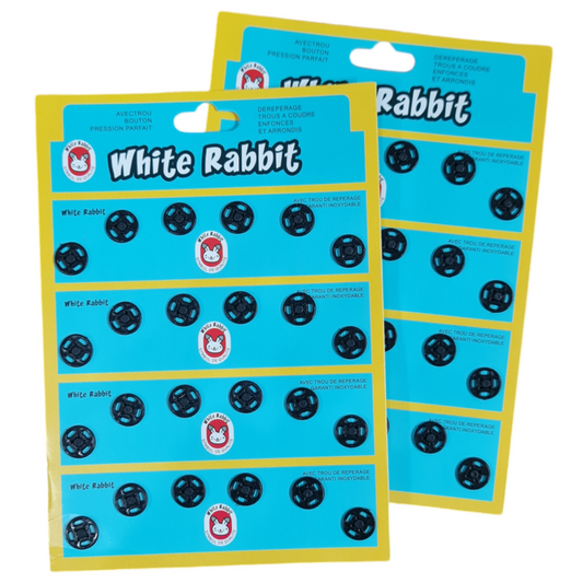 Dikmeli Plastik Çıtçıt 12mm - 24 / 48 adet Dikmeli Siyah Çıtçıt