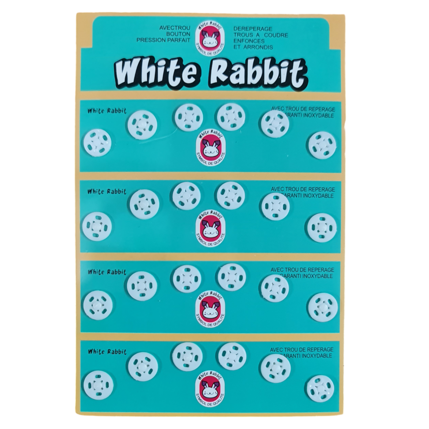 Dikmeli Plastik Çıtçıt 10mm - 24 / 48 adet Dikmeli Beyaz Çıtçıt