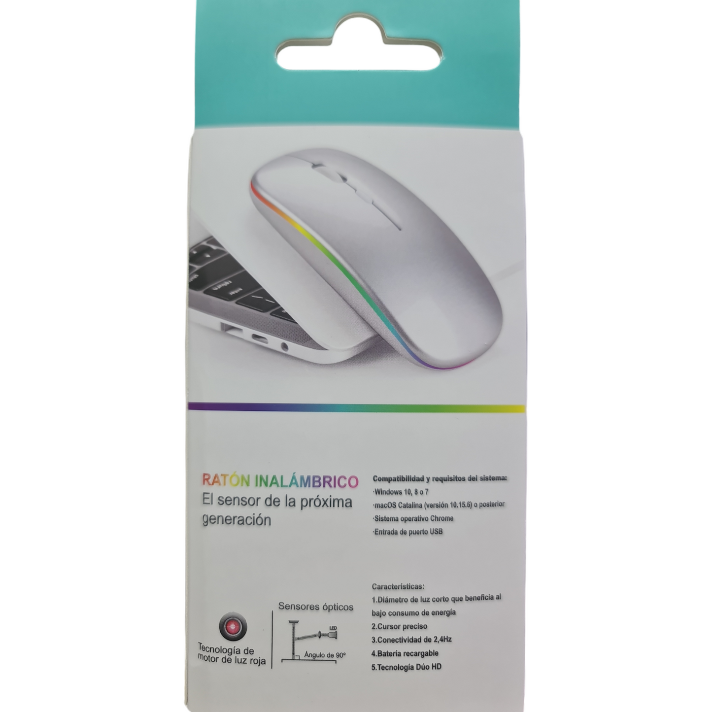 Şarj Edilebilir Kablosuz Bilgisayar Faresi Led8 - 4 Tuşlu, 3200 Dpi, 2.4GHz