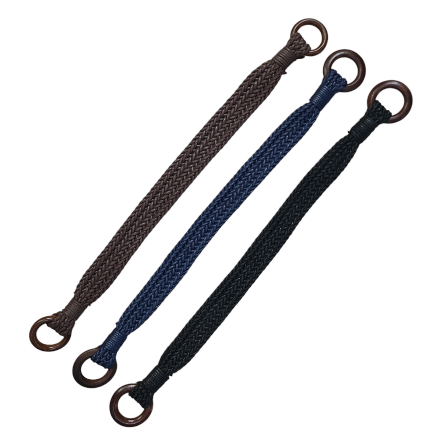 Örgülü, Ahşap Halkalı Çanta Sapı (Tek adet)