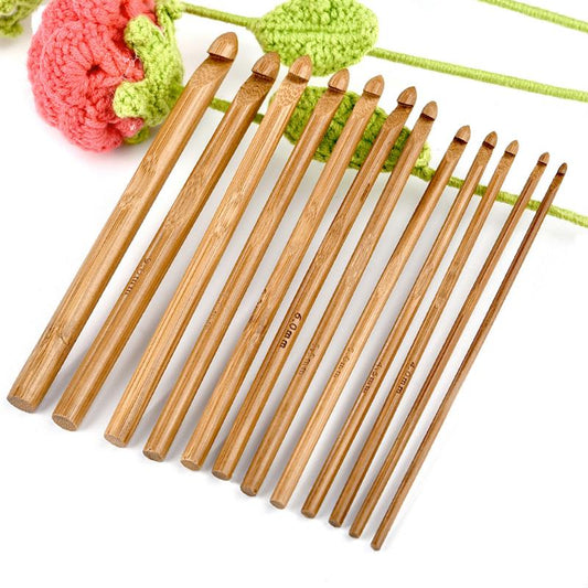 Bambu Tığ Seti. 12 Boy Bambu Tığ.