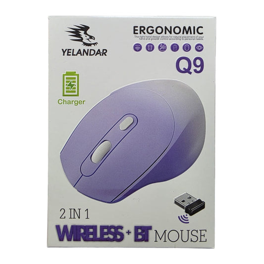 Kablosuz, Şarj Edilebilir 3 Tuşlu Bilgisayar Faresi (Q9), Kablosuz Mouse