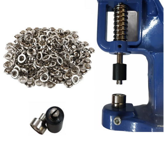 Tulumba El Presi Branda Kenarı 24 No Kuş Gözü Çakma Makinası Komple Set