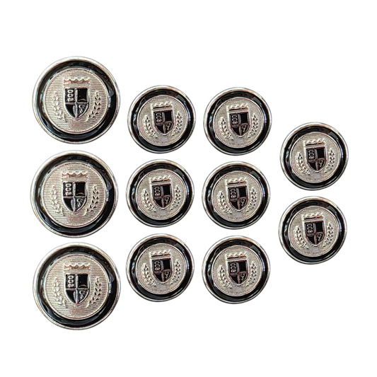 Blazer Ceket Düğme 11 adet takım ( 3 Büyük Düğme, 8 Küçük Düğme)