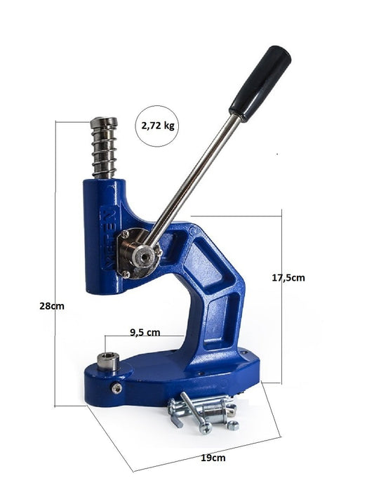 Profesyonel Kollu Pres - Çıtçıt, Kuşgözü, Perçin, Rivet, Düğme Çakma Makinesi
