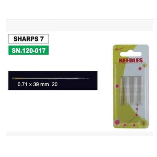 20 adet (39mm uzunluğunda) Çelik Dikiş İğnesi Büyük Boy (120017)