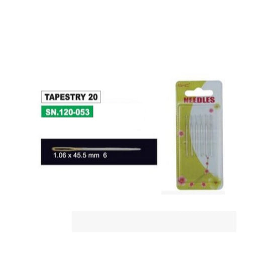 6 Adet Orta Boy Etamin İğnesi Tek Boy. 4.55cm Uzunluğunda İğne (120053)