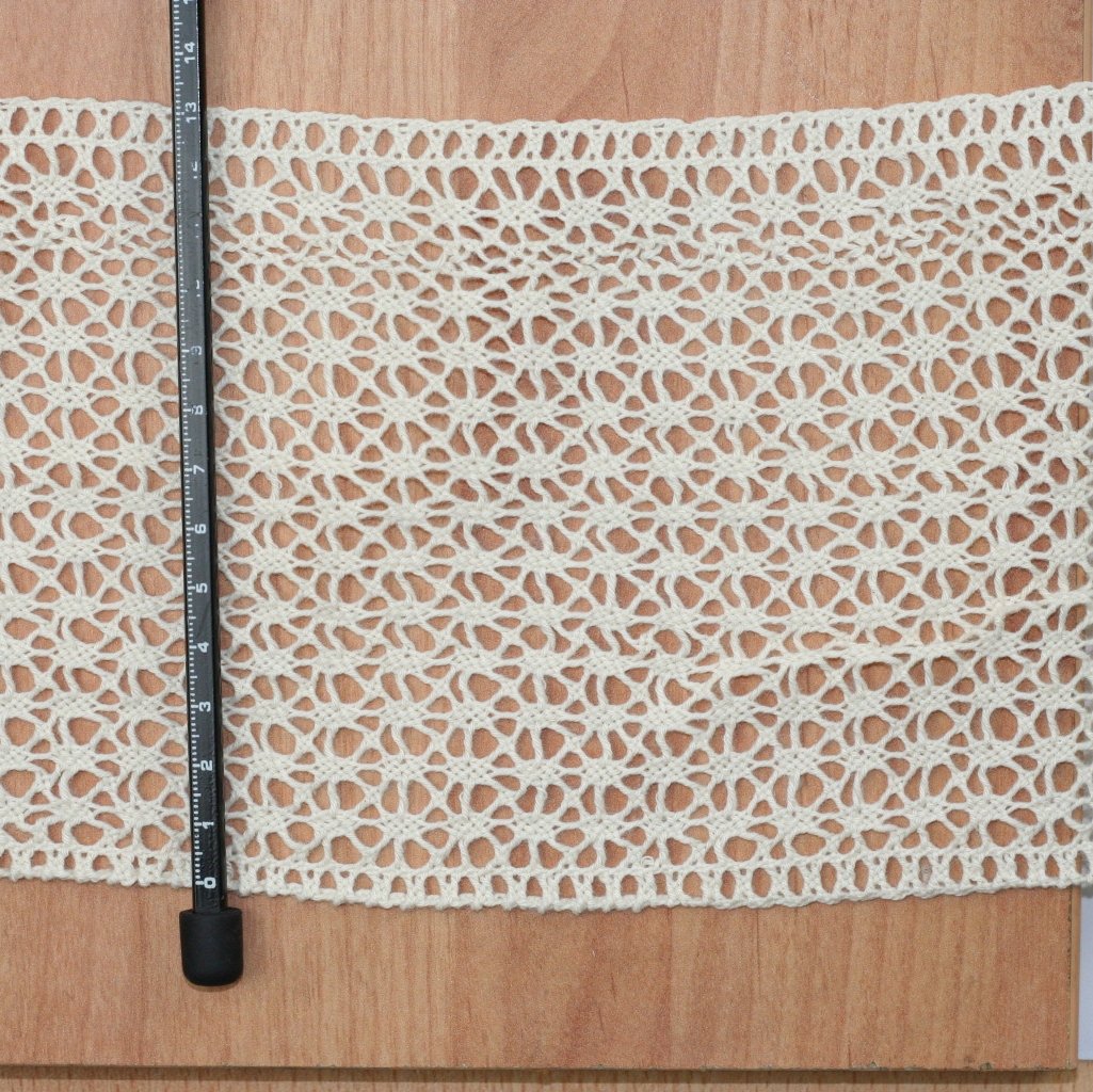 10 Metre Krem Ara Pamuk Dantel 130mm (9245)