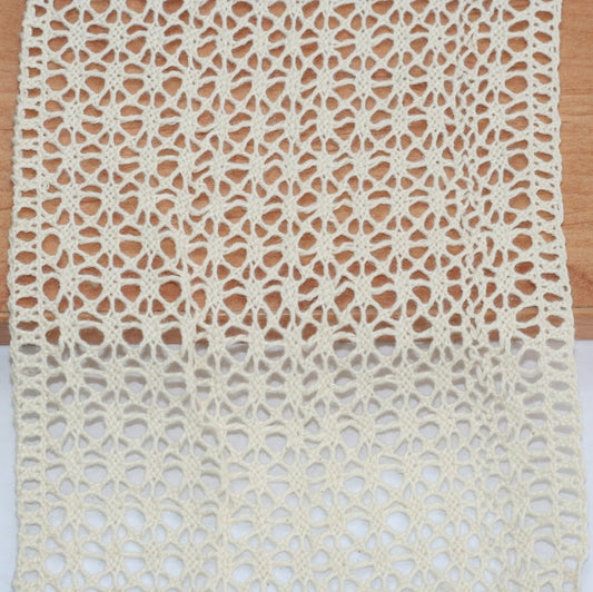 10 Metre Krem Ara Pamuk Dantel 130mm (9245)