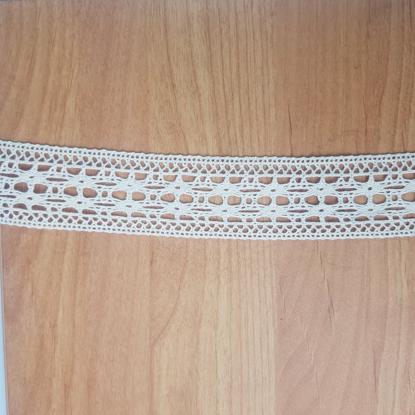 10 Metre Krem Ara Pamuk Dantel 35mm(8351)