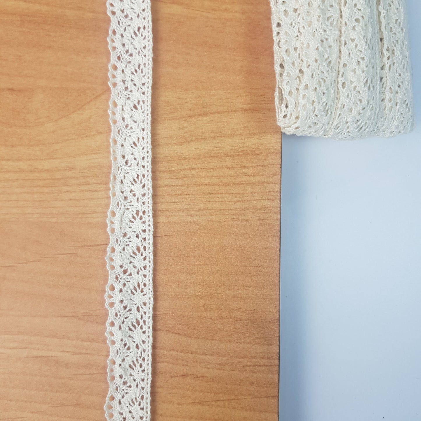 10 Metre Krem Kenar Pamuk Dantel 20mm ( 8303 )