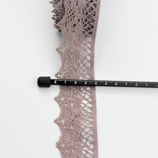 10 Metre Kenar Renkli Pamuk Dantel 40mm ( K447) 447