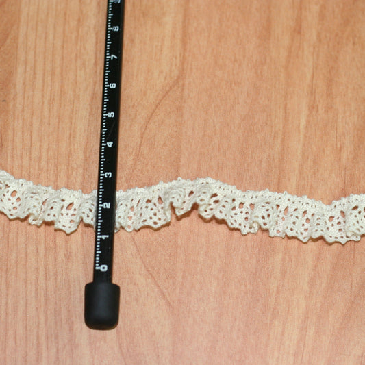 18mm Eninde Pamuklu Lastikli Dantel