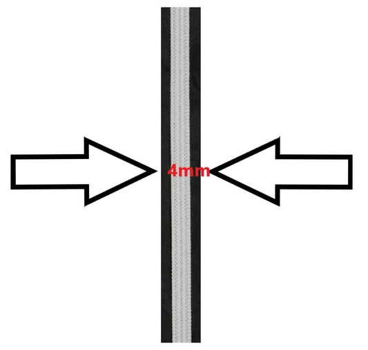4mm eninde yumuşak lastik - 250 metre top.