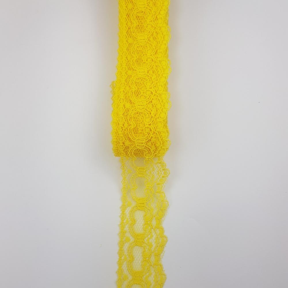 5 metre Kordoneli Dantel 3,5 cm - Çeşitli renklerde pasalı dantel