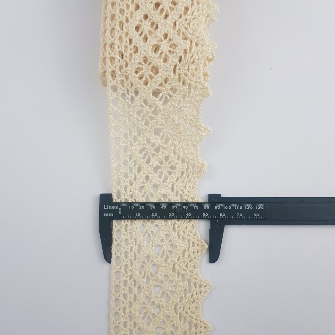 55mm Eninde Krem Pamuk Kenar dantel ( 7222 )