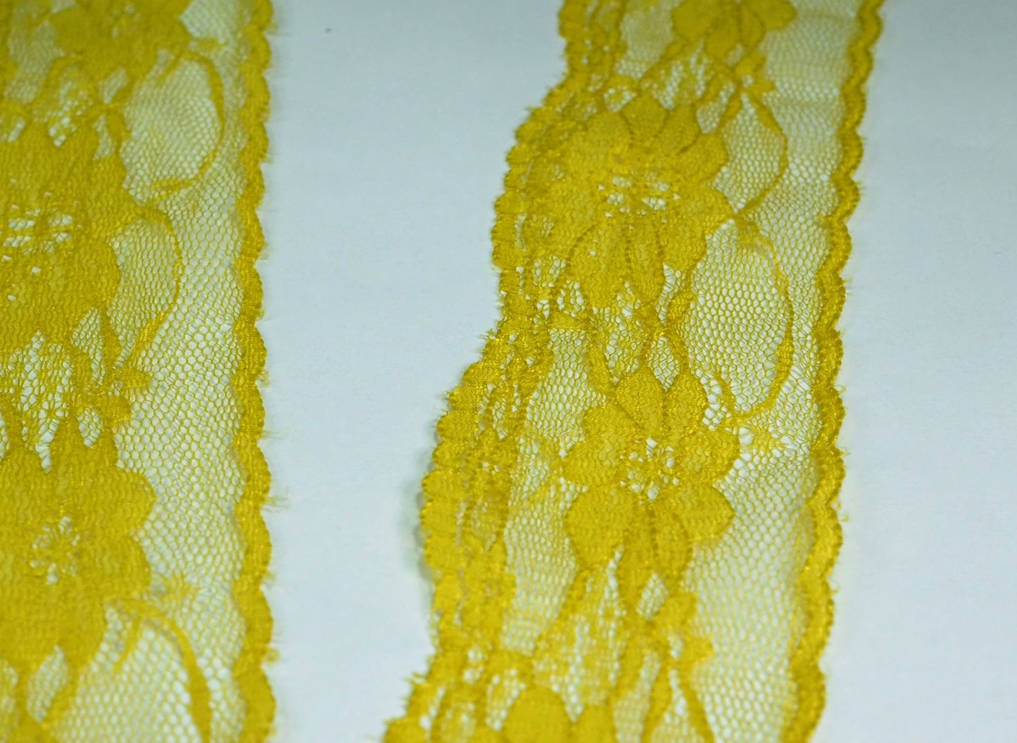 5cm eninde Koyu Sarı Dantel 5 Metrelik Top - (730)