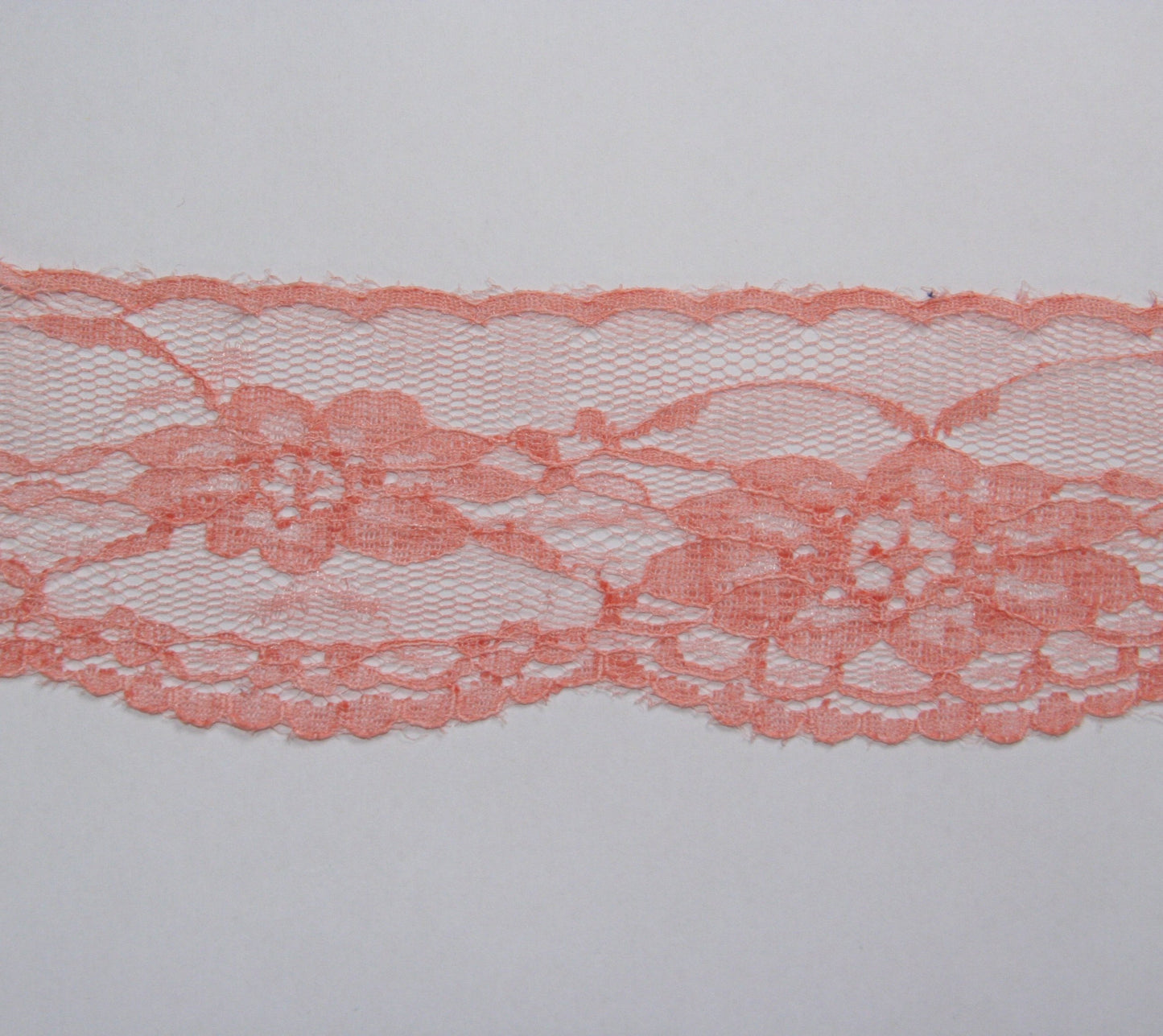 5cm eninde Somon Renk Naylon Dantel 5 metrelik top - (730)