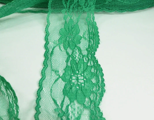 5cm eninde Yeşil Dantel 5 Metrelik Top - (730)