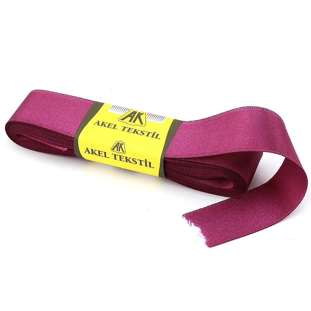 Açık Bordo Saten Kurdele Çift Taraflı 3cm Eninde 10mt Top