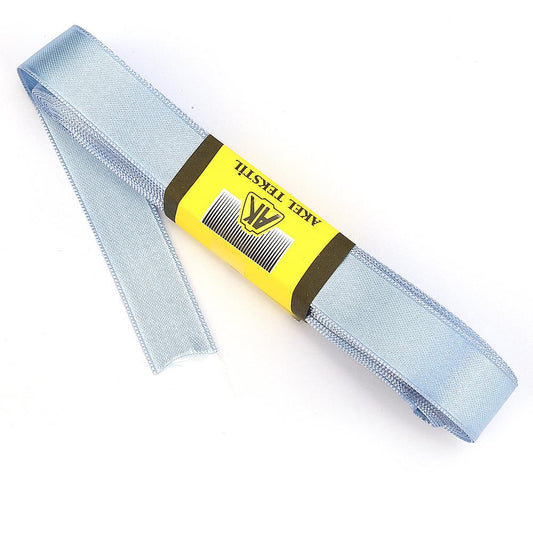 Bebe Mavi Saten Kurdele Çift Taraflı 2cm Eninde 10mt Top