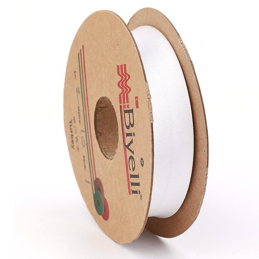 Beyaz Saten Biye 2cm eninde 25mt top (1)