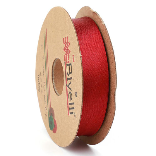 Bordo Saten Biye 2cm eninde 25mt top (22)