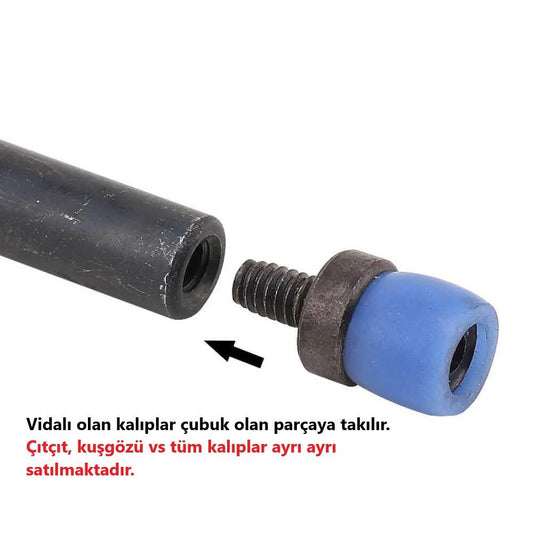 Elde Vurma Kalıp Aleti - Çıtçıt inci kuşgözü çakma kalıp aparatı (kalıpsız)