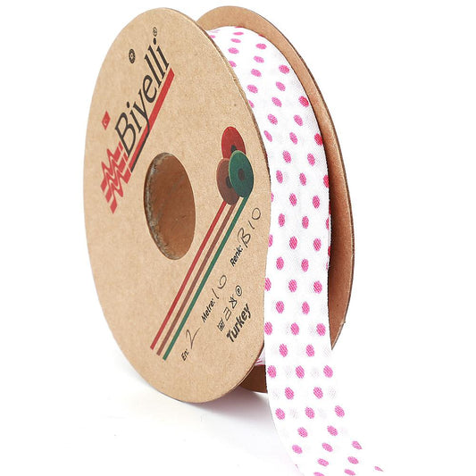 Fuchsia Pointed Cotton (Coton) Bias 2cm wide 25mt (B10)