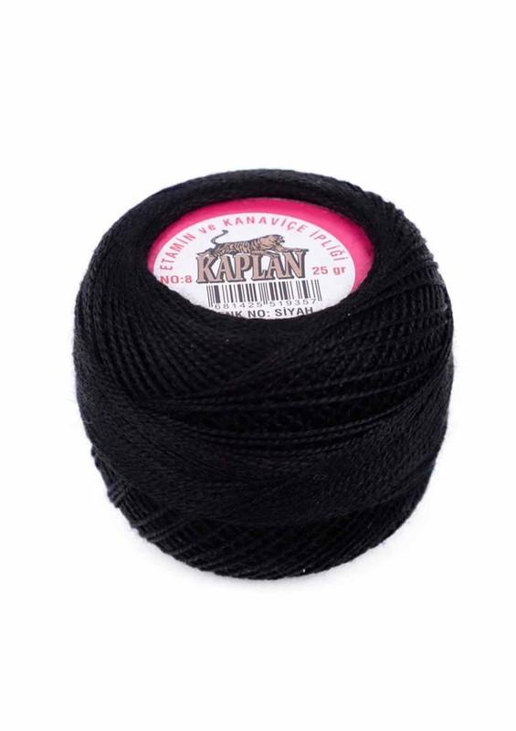 Kaplan Etamin ve Kanaviçe İpi 8 Siyah